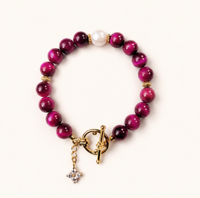 VÒNG TAY FUCHSIA PEARL