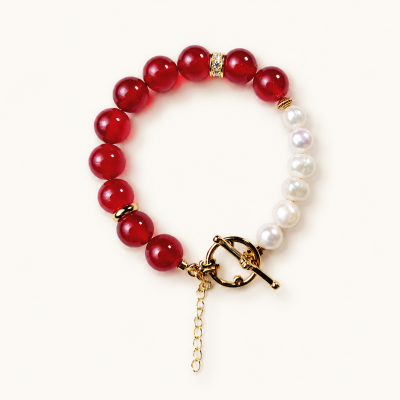 VÒNG TAY CRIMSON PEARL