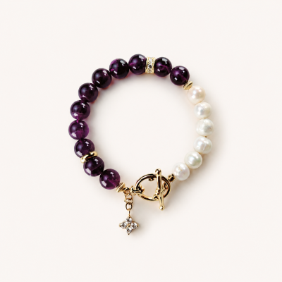 VÒNG TAY AMETHYST PEARL